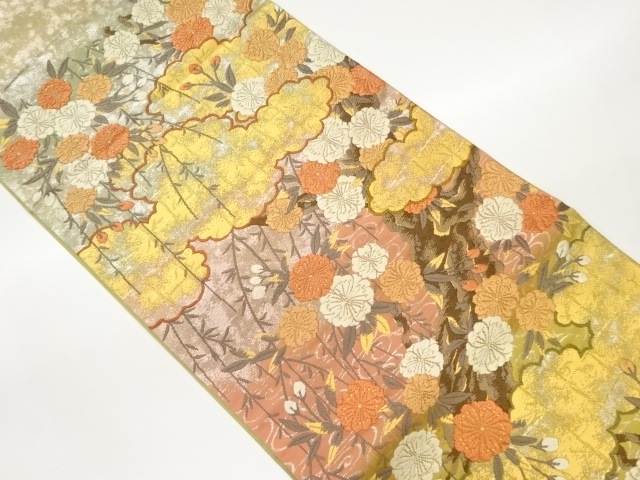 JAPANESE FUKURO OBI / WOVEN WEEPING SAKURA